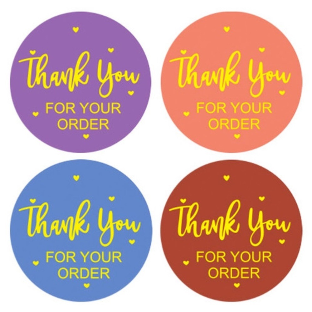 Colorful Thank You Stickers